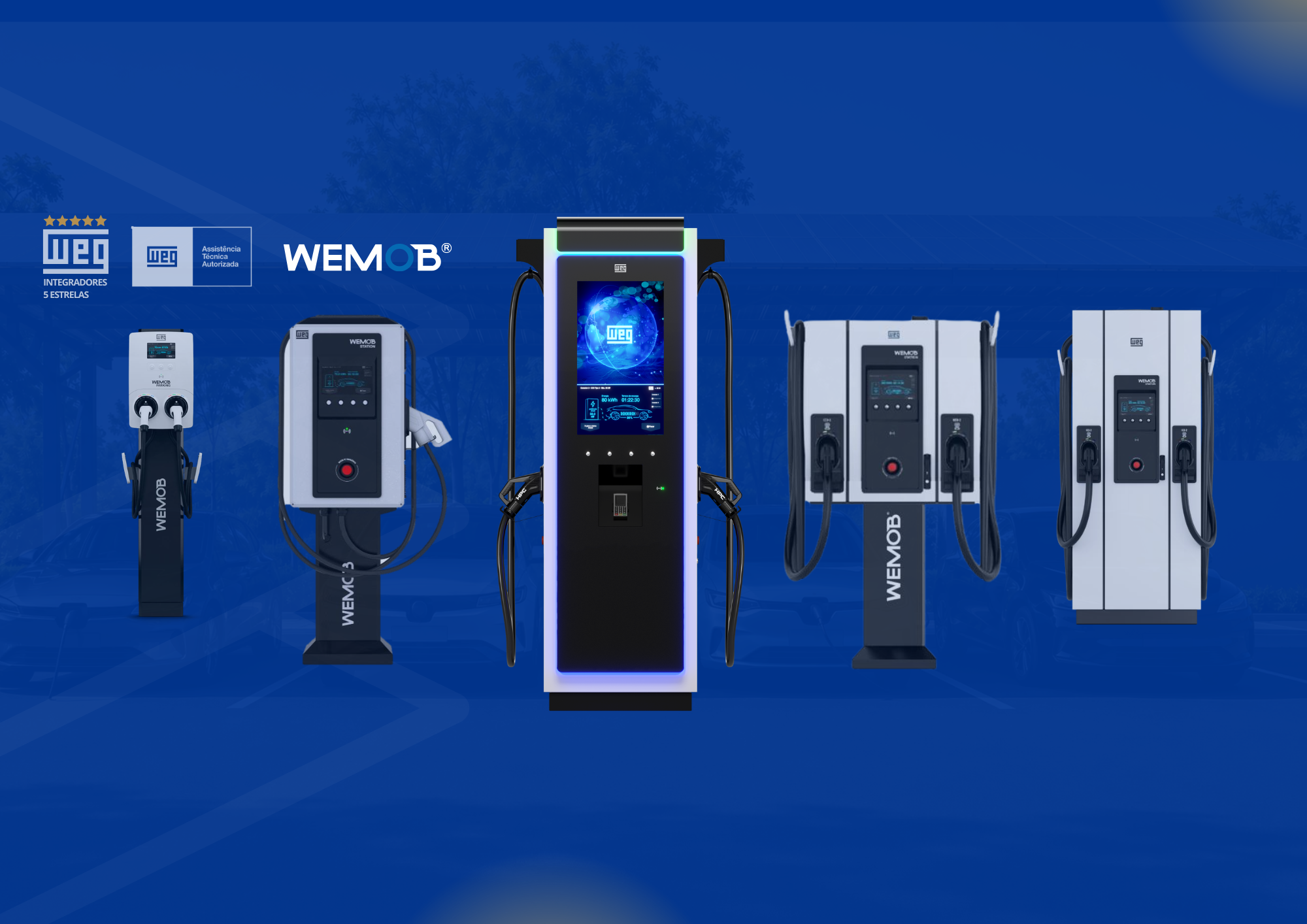Carregadores WEG WEMOB instalados pela ENERCAD